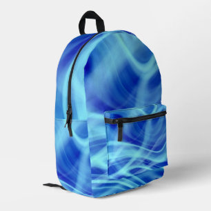 A Mystical Blue Fog  Printed Backpack