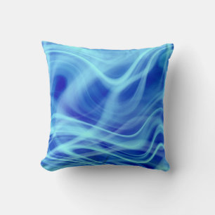 A Mystical Blue Fog  Throw Pillow