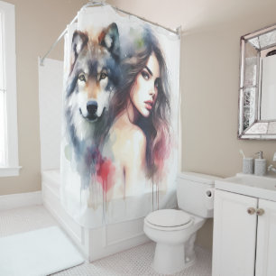 A mystical bond between a Native Indian and a wolf