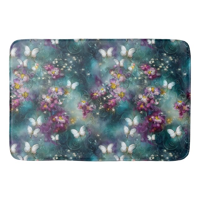 A Mystical Butterfly Series Design 11 Bath Mat (Front)