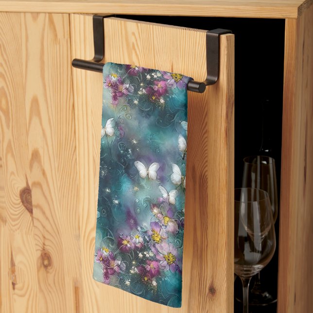 A Mystical Butterfly Series Design 11 Kitchen Towel (Thirds Fold)