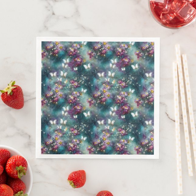 A Mystical Butterfly Series Design 11 Napkin (Insitu)