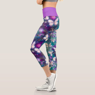 A Mystical Butterfly Series Design 1 Capri Leggings
