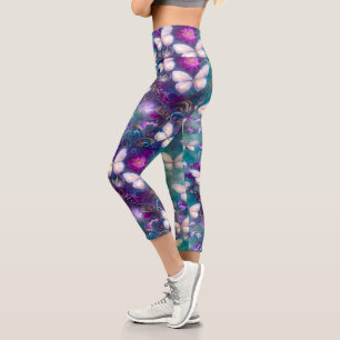 A Mystical Butterfly Series Design 1 Capri Leggings