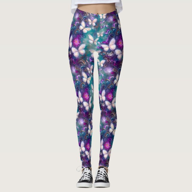 A Mystical Butterfly Series Design 1 Leggings (Front)
