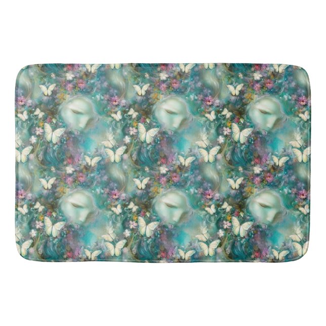 A Mystical Butterfly Series Design 3 Bath Mat (Front)
