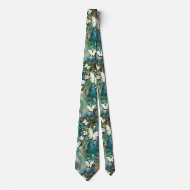 A Mystical Butterfly Series Design 3 Tie (Front)