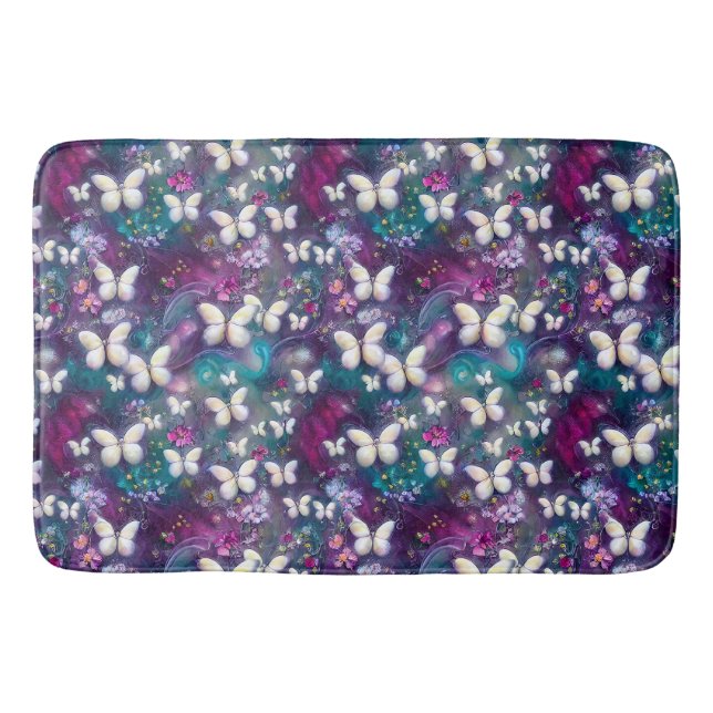 A Mystical Butterfly Series Design 5 Bath Mat (Front)