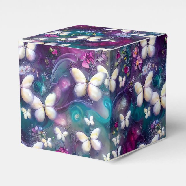 A Mystical Butterfly Series Design 5 Favor Box (Front Side)