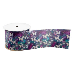 A Mystical Butterfly Series Design 5 Satin Ribbon