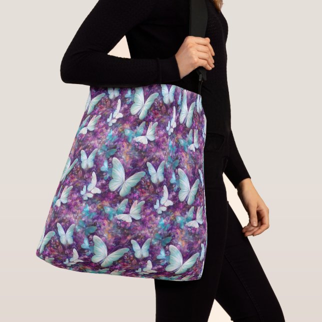 A Mystical Butterfly Series Design 7 Crossbody Bag (Close Up)