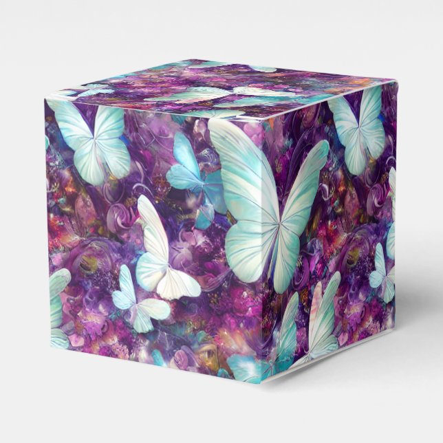 A Mystical Butterfly Series Design 7 Favor Box (Front Side)