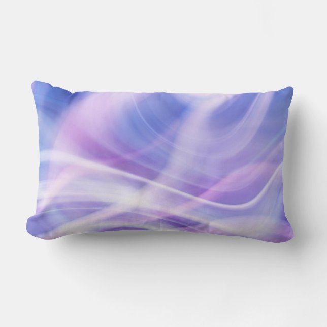 A Mystical Pastel Fog Solid back Lumbar Pillow (Front)