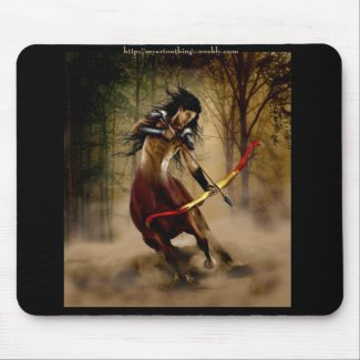 A Mystical Warrior Mouse Pad
