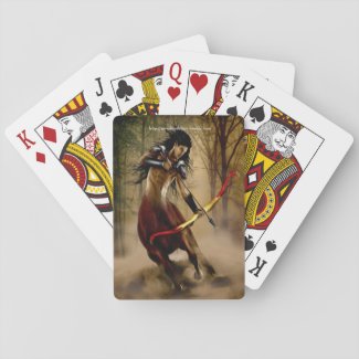 A Mystical Warrior Playing Cards