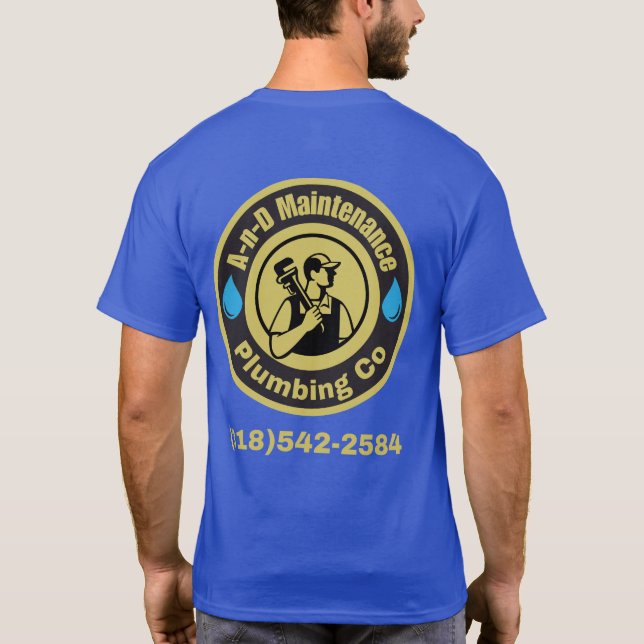A-n-D Plumbing Standard Tee (Back Only) (Back)