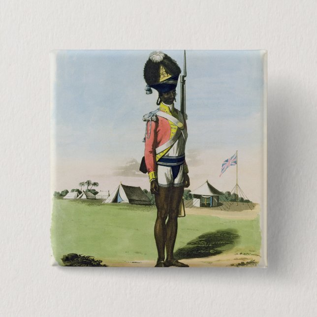 A Naigue of the Bombay Battalion, plate 28 from 'O 2 Inch Square Button (Front)