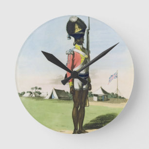 A Naigue of the Bombay Battalion, plate 28 from 'O Round Clock