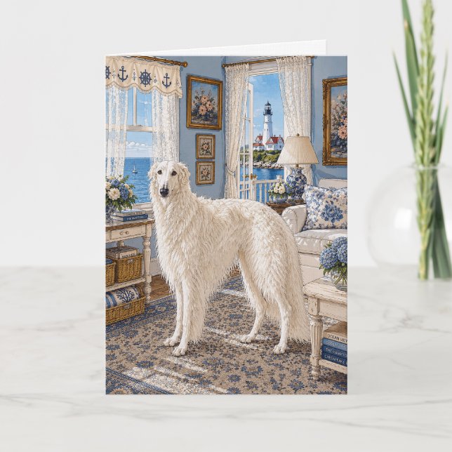 A Nantucket Borzoi  Card (Front)