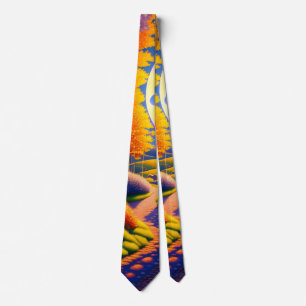 A narrow Path Between Thick Hedges Throw Pillow Tie