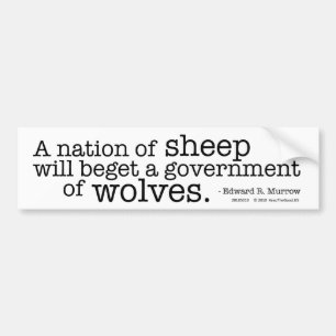 A Nation of Sheep Bumper Sticker