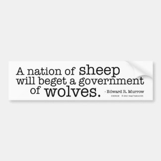 A Nation of Sheep Bumper Sticker