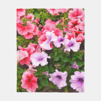 A nature photo is a beautiful petunia flower. Plan Fleece Blanket