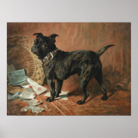 A Naughty Black Pug by John Emms