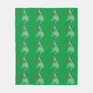 A Naughty, Nice or Fabulous fleece blanket
