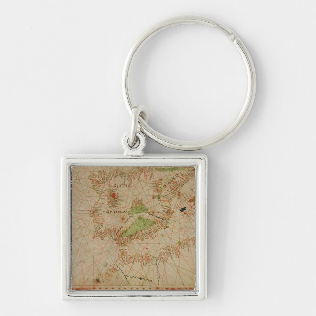 A nautical atlas keychain (Front)