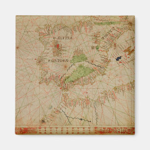 A nautical atlas magnet
