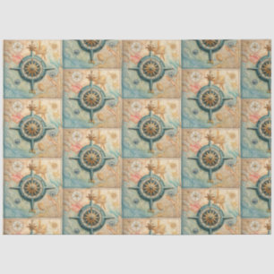 A Nautical Compass Series Design 20 Tissue Paper