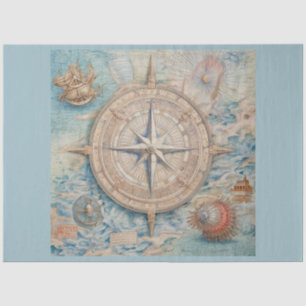 A Nautical Compass Series Design 4 Tissue Paper