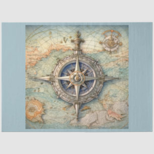 A Nautical Compass Series Design 9 Tissue Paper