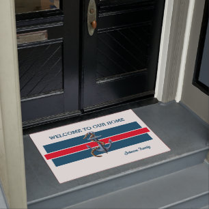 A Nautical Welcome 24" x 36" Door Mat