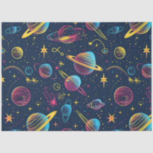 A Neon Cosmos Series Design 7 Tissue Paper