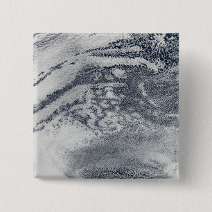 A network of clouds over the Pacific Ocean 2 Inch Square Button