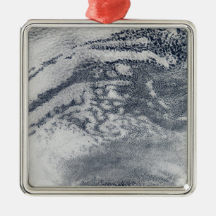 A network of clouds over the Pacific Ocean Metal Ornament