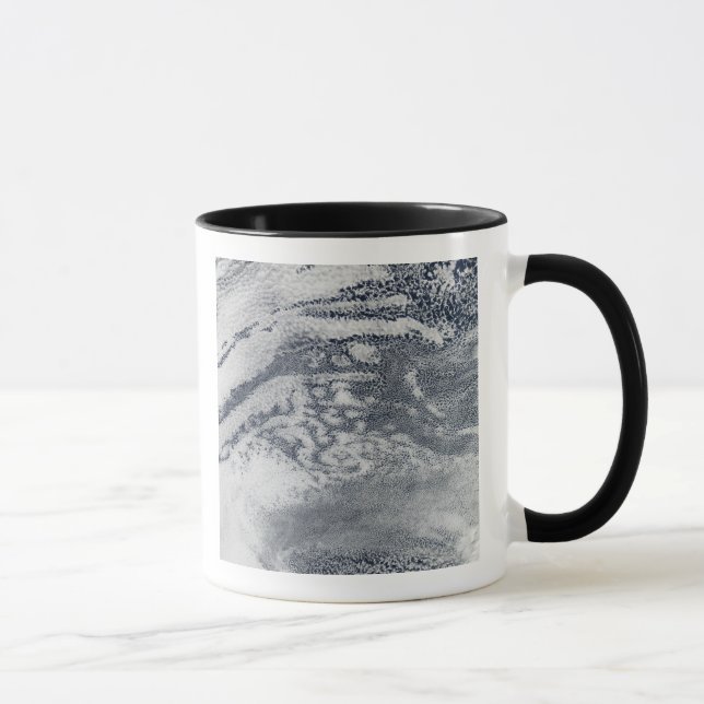 A network of clouds over the Pacific Ocean Mug (Right)