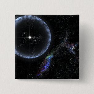 A Neutron star SGR 1806-20 2 Inch Square Button