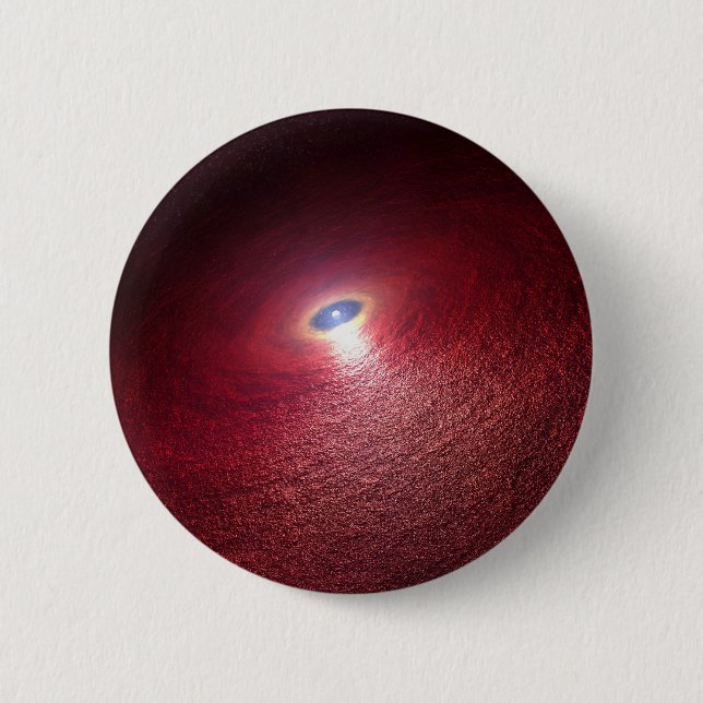 A Neutron Star With A Disc Of Warm Dust. 2 Inch Round Button (Front)