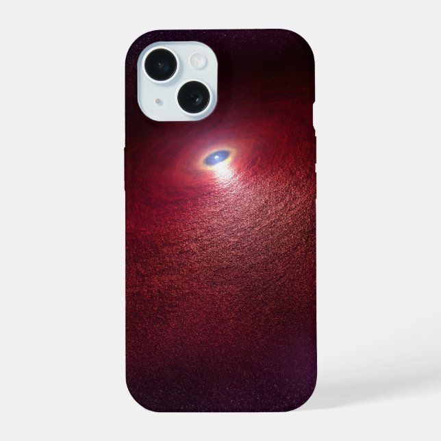 A Neutron Star With A Disc Of Warm Dust. iPhone 15 Case (Back)