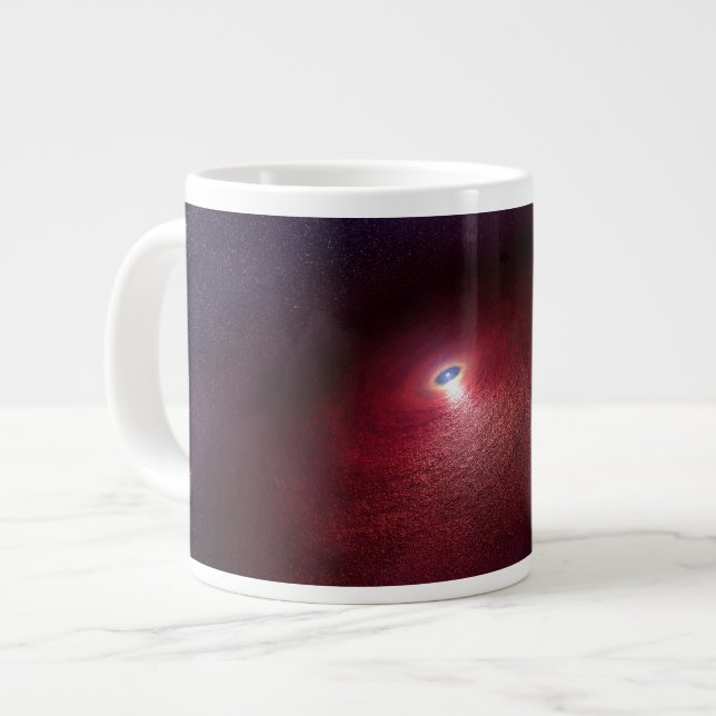 A Neutron Star With A Disc Of Warm Dust. Large Coffee Mug (Front Left)