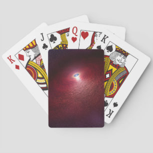 A Neutron Star With A Disc Of Warm Dust. Playing Cards