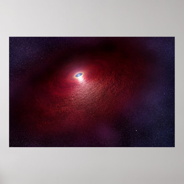 A Neutron Star With A Disc Of Warm Dust. Poster (Front)