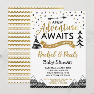 A New Adventure Awaits Baby Shower Invitation