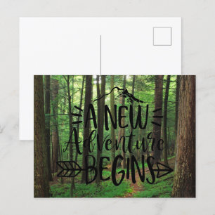 A New Adventure Begins Postcard