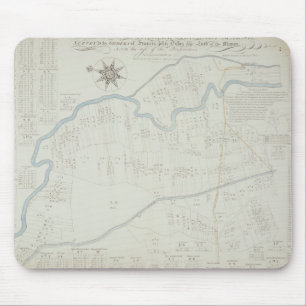 A New and Correct Map of Hackney Marsh, 1745 (lith Mouse Pad
