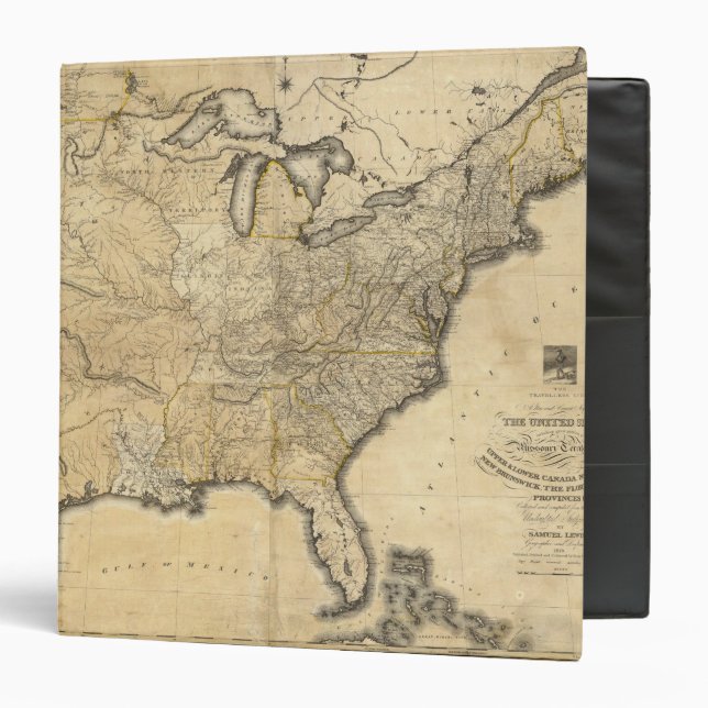A new and correct map of the United States Binder (Front/Inside)