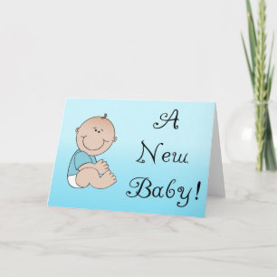 A New Baby - Boy Announcement